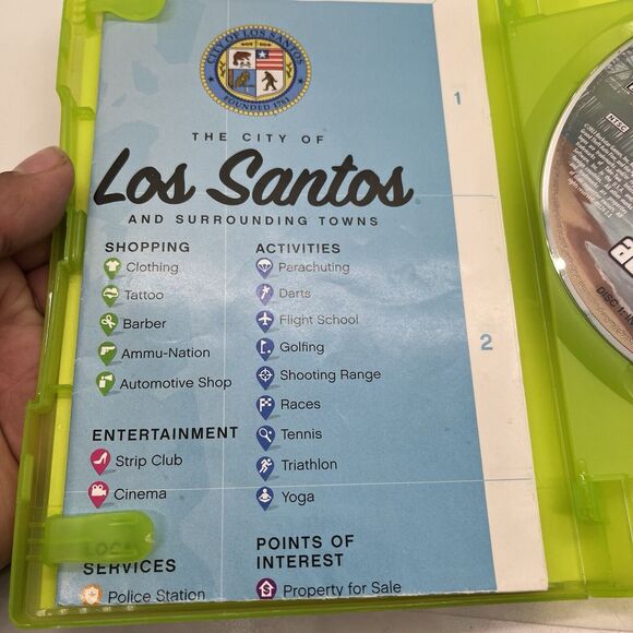 Grand Theft Auto V 5 Xbox 360 + Map - Tested - Picture 10 of 11